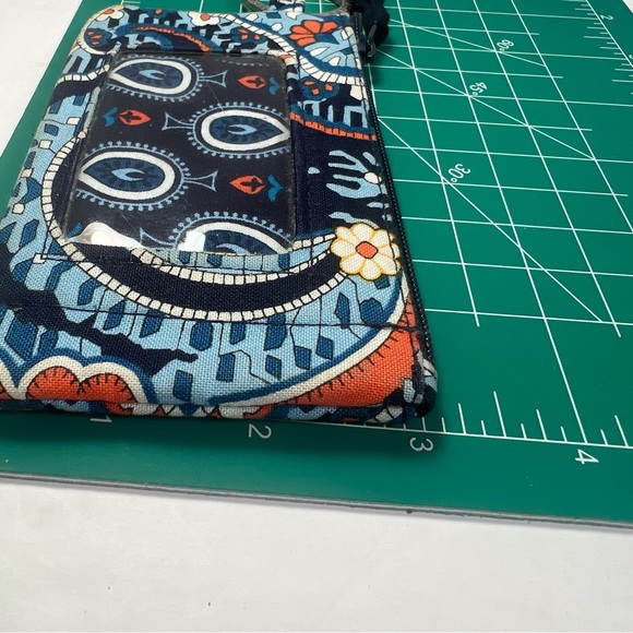 VERA BRADLEY Lighten Up Zip ID Case Wallet Key Ring Discontinued Marrakesh - Picture 11 of 12